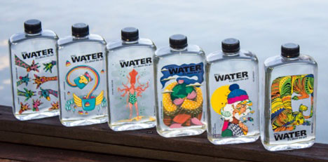 Yes! Definitely - Bottled Water with Art Illustrations