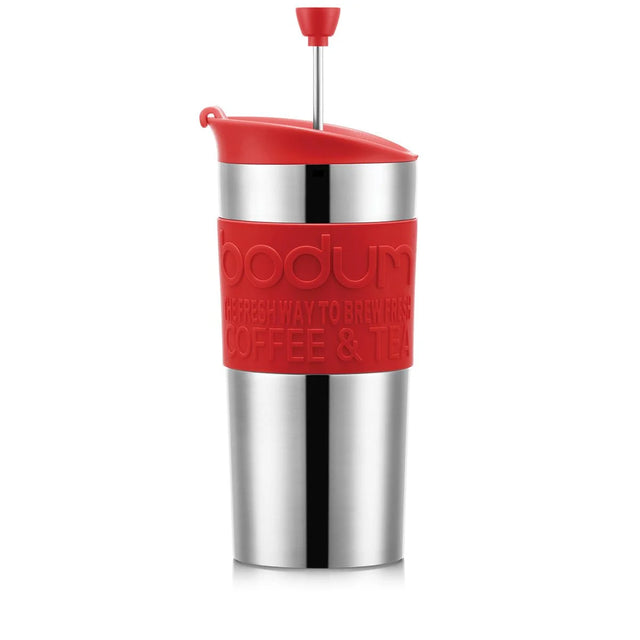 Bodum Stainless Steel Travel Press 0.35L - Red
