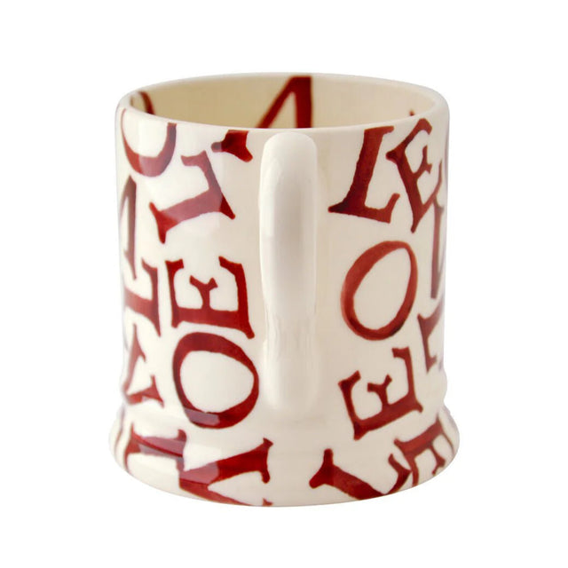 Emma Bridgewater L.O.V.E Polka Red 1/2 Pint Mug