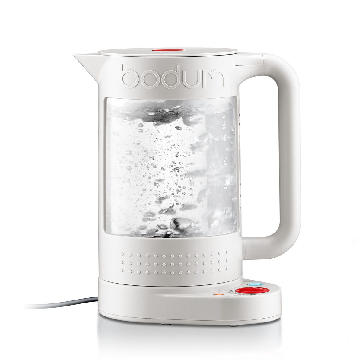 Bodum Bistro Electric Water Kettle Double Wall with Temperature Control, 1.1L, 37oz - White
