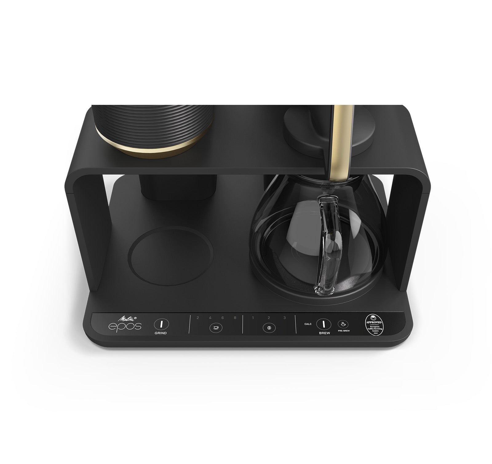 Melitta EPOS Filter Coffee Machine with Built-in Grinder - Gold