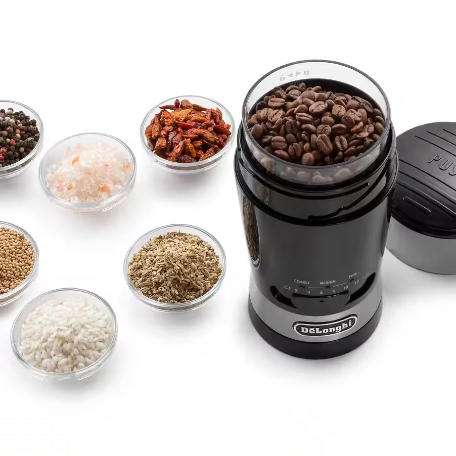 Delonghi 90g KG210 Mill Coffee Grinder - Black
