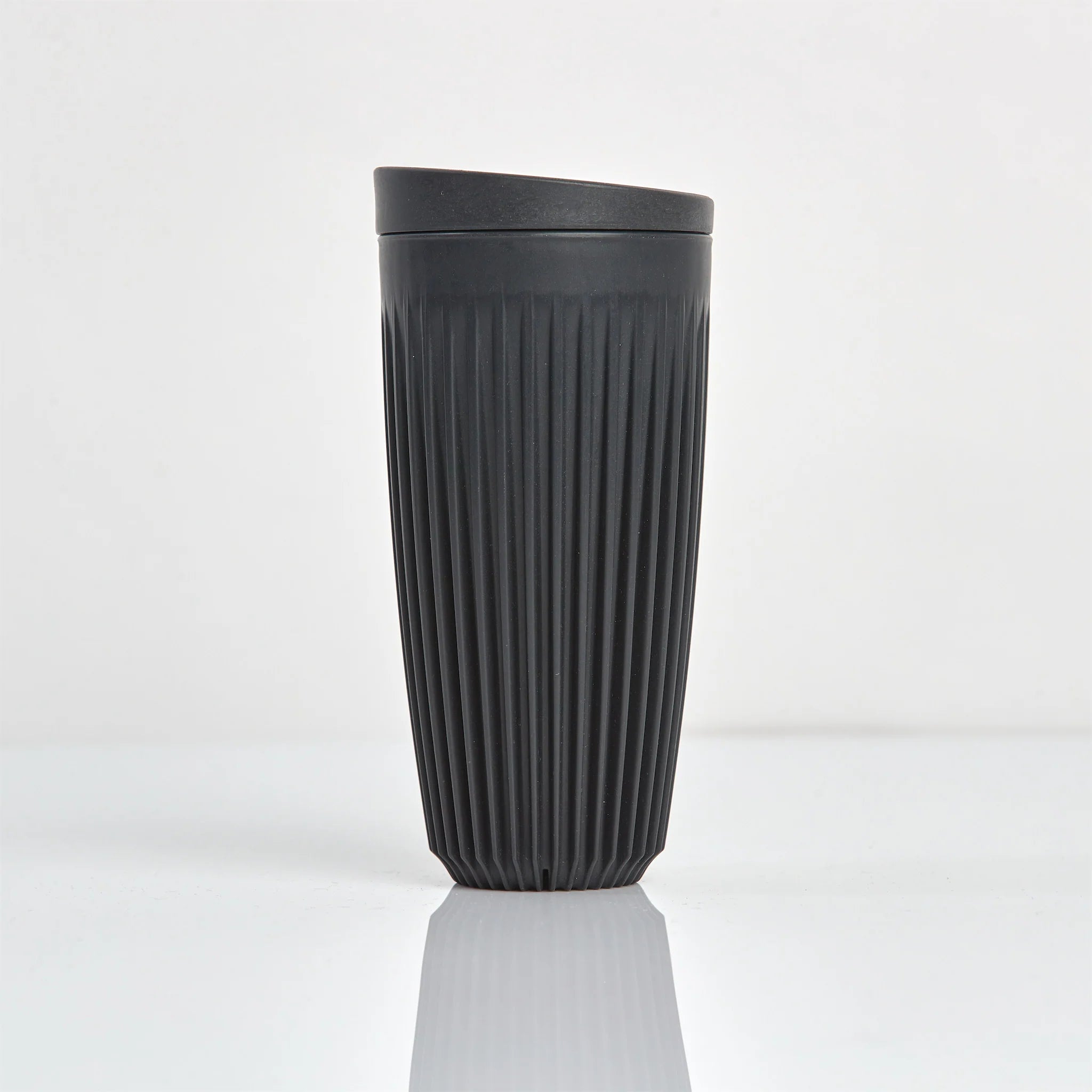 Huskee Reusable 16oz Coffee Cup with Lid - Charcoal