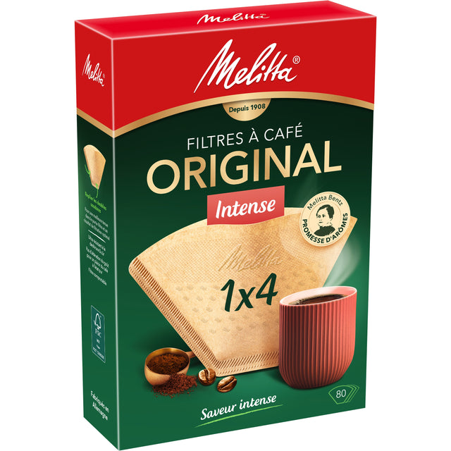 Melitta Original Intense Coffee Paper Filters 1 x 4 (80pcs)
