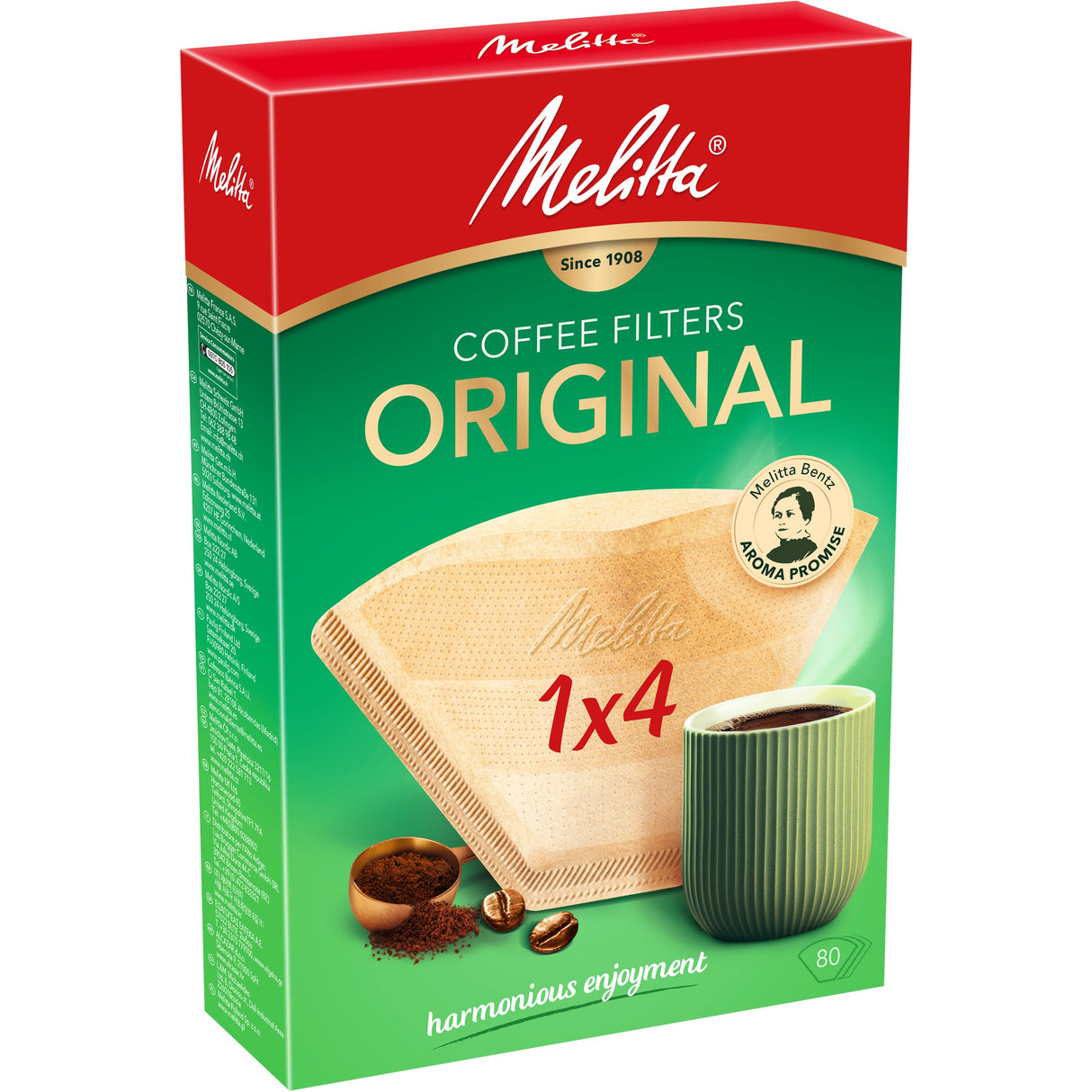 Melitta Original Coffee Paper Filters 1 x 4 (80 pcs)