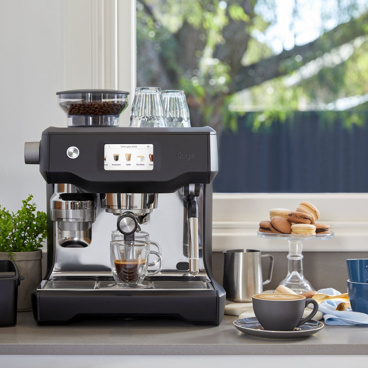 Sage The Oracle™ Touch Bean to Cup Coffee Machine - Black Truffle