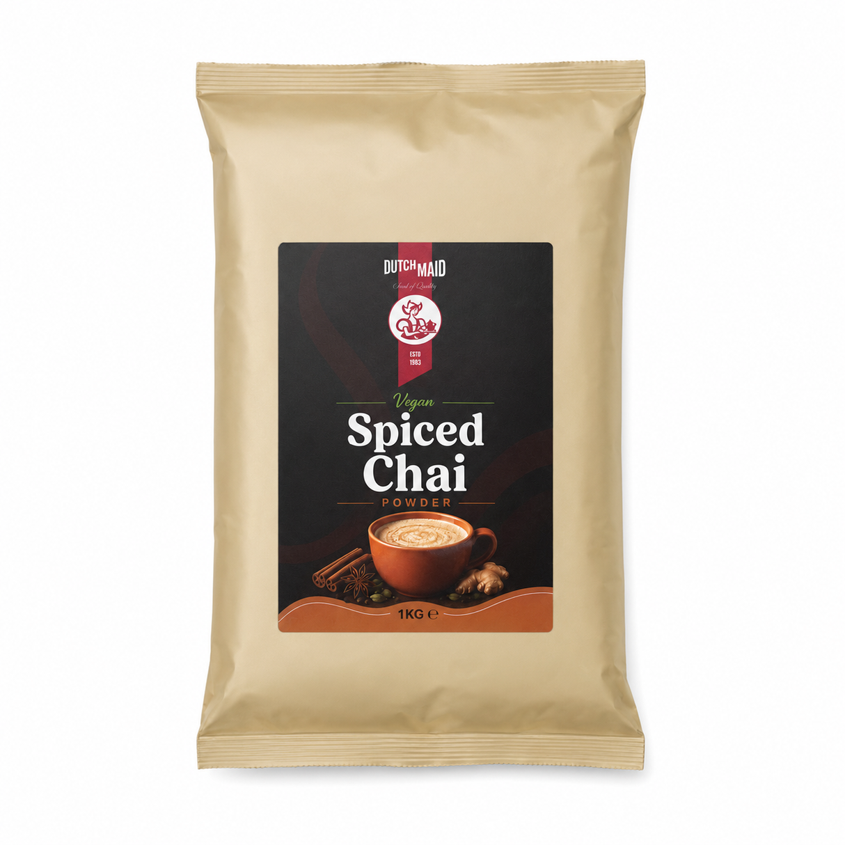 Dutch Maid Vegan Spiced Chai Powder for Vending 1kg