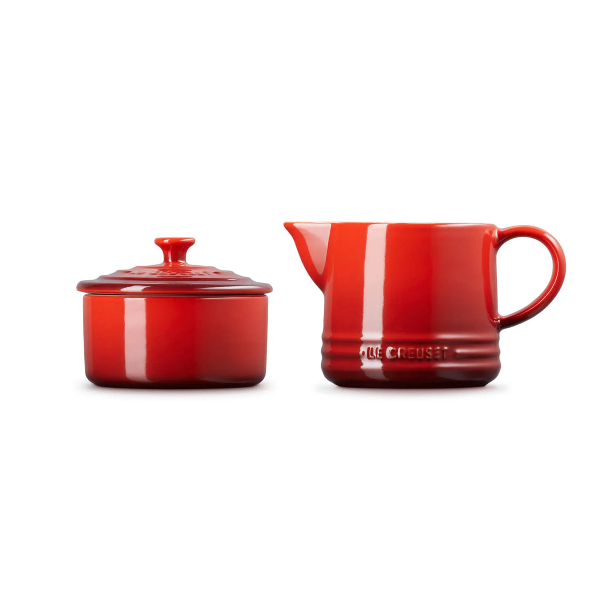 Le Creuset 300ml Milk & Sugar Set - Cerise