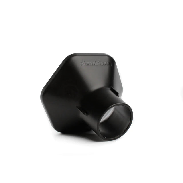 Black electronic device on a white background