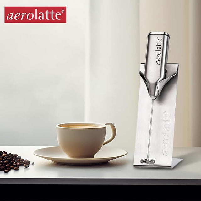 Aerolatte Deluxe Edition Stainless Steel Electric Milk Frother with Stand