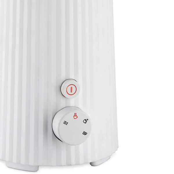 Alessi Plisse Multi-Function Milk Frother - White