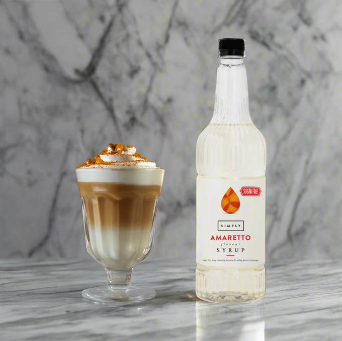 IBC, Simply Coffee Syrup 1L, Sugar Free - Amaretto, Redber Coffee