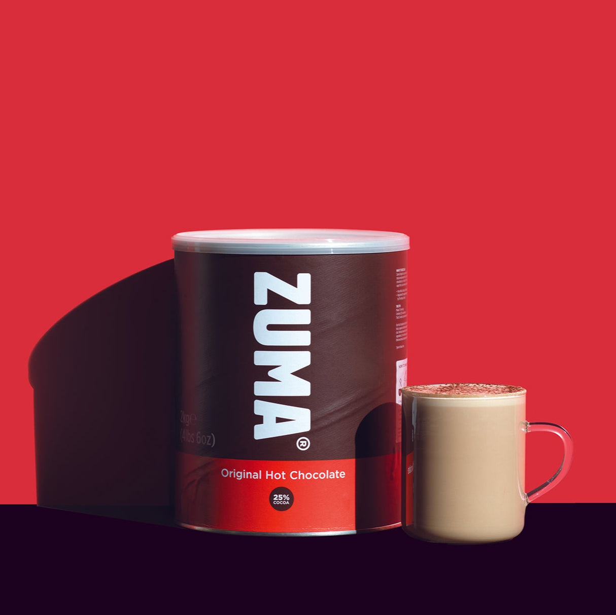 Zuma Original Hot Chocolate (25% Cocoa) 2kg Tin I Redber Coffee