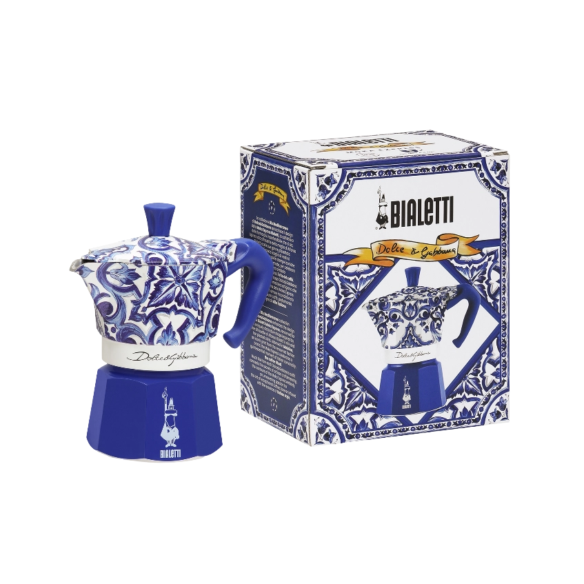 Bialetti X Dolce&Gabbana Blue Mediterranean Moka Express 3 Cup