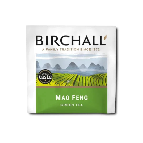 Birchall Enveloped Prism Tea Bags 200pcs - Mao Feng Green Tea