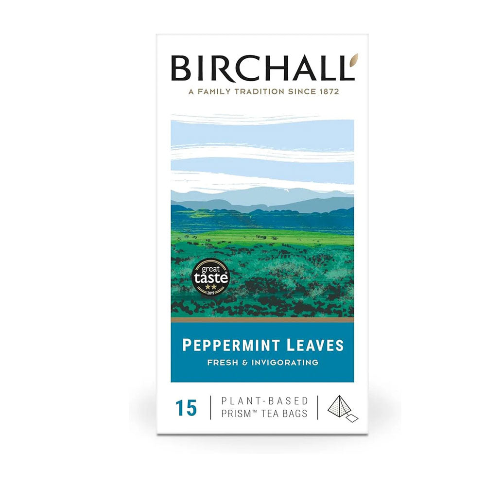 Birchall Plant-Based Prism Tea Bags 15pcs - Peppermint