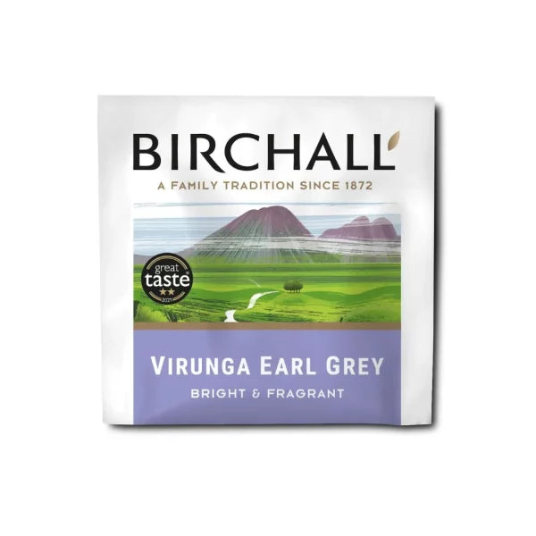 Birchall Enveloped Prism Tea Bags 200pcs - Virunga Earl Grey (RFA Certified)