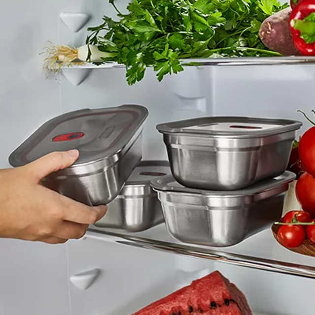 Black+Blum Multi Functional Steel Food Box- 1.2L Large