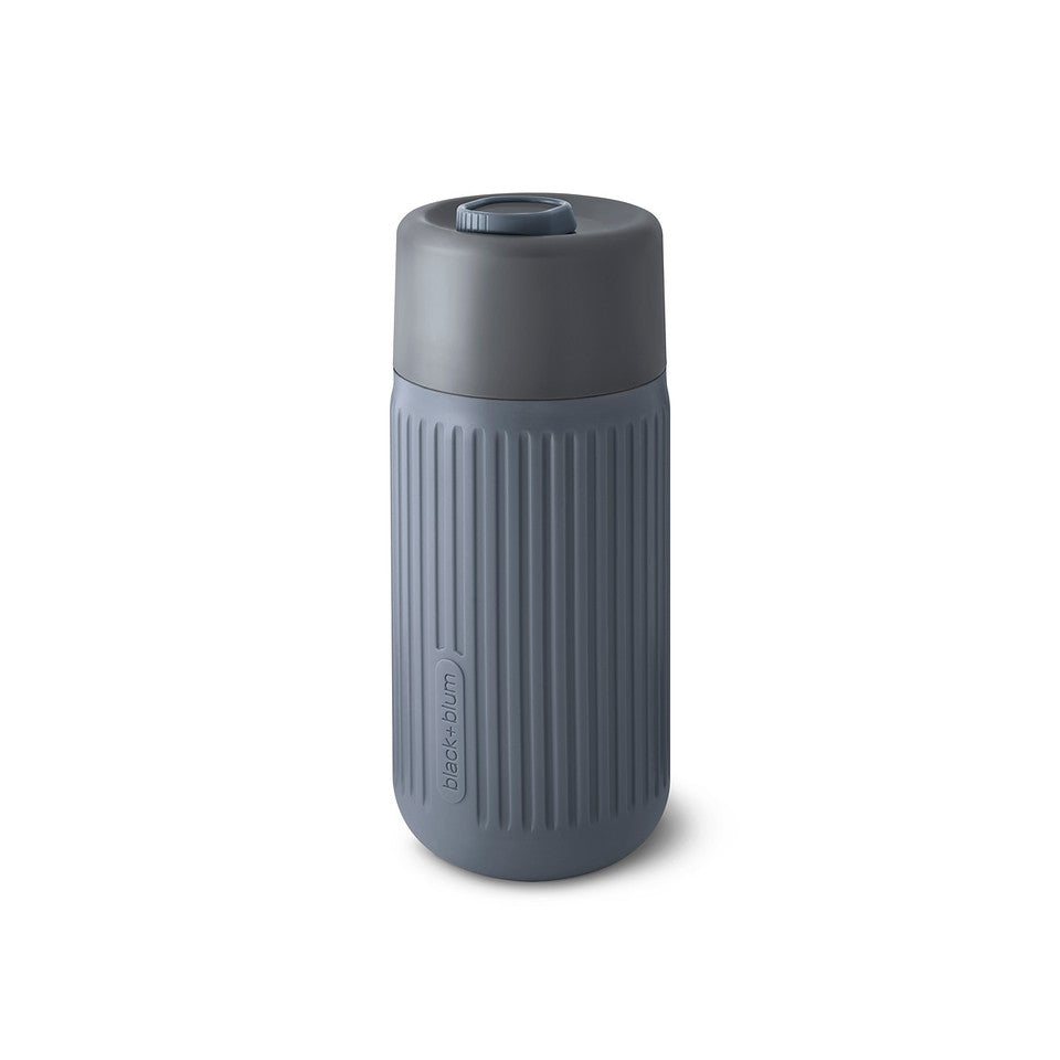 Black+Blum Insulated 340ml/12oz Glass Travel Cup - Slate