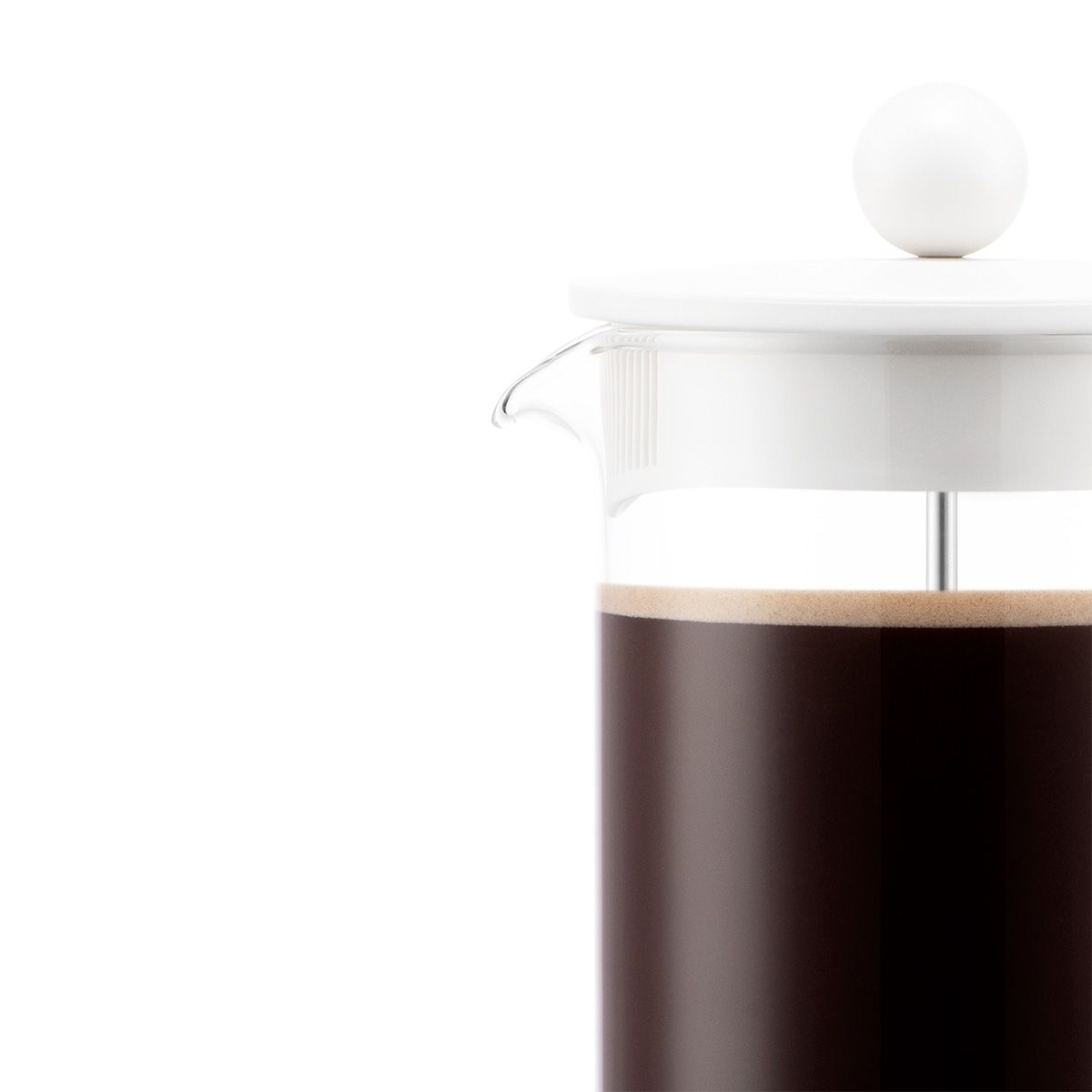 Bodum BRAZIL 8 Cup Cafetiere, 1.0 l, 34 oz - White