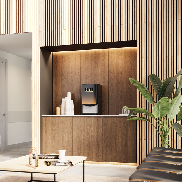 Bravilor BOLERO 32 Instant Ingredient Commercial Coffee Machine with triple canisters, touchscreen controls, and versatile beverage options for professional use. Redber Coffee