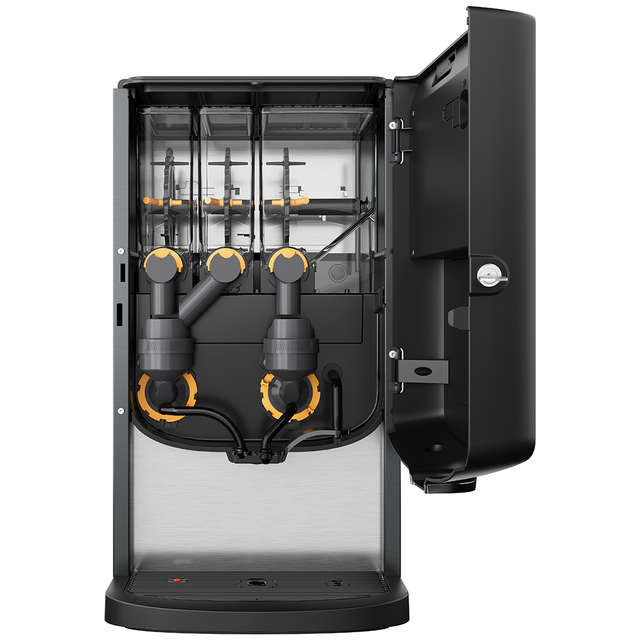 Bravilor BOLERO 32 Instant Ingredient Commercial Coffee Machine with triple canisters, touchscreen controls, and versatile beverage options for professional use. Redber Coffee