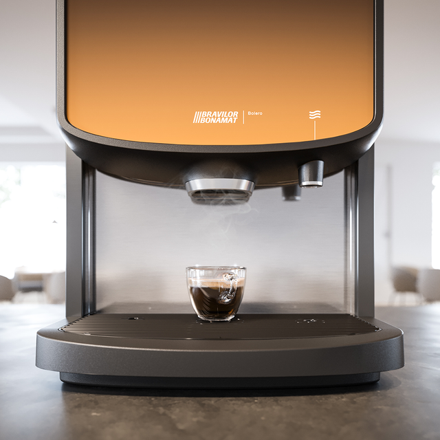 Bravilor BOLERO 32 Instant Ingredient Commercial Coffee Machine with triple canisters, touchscreen controls, and versatile beverage options for professional use. Redber Coffee