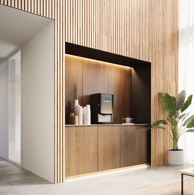 Bravilor BOLERO 32 Instant Ingredient Commercial Coffee Machine with triple canisters, touchscreen controls, and versatile beverage options for professional use. Redber Coffee