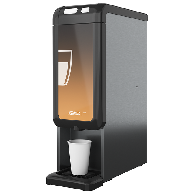 Bravilor SOLO Hot Chocolate Commercial Machine with a compact design, advanced mixing technology, and high-capacity canister for creamy hot chocolate.