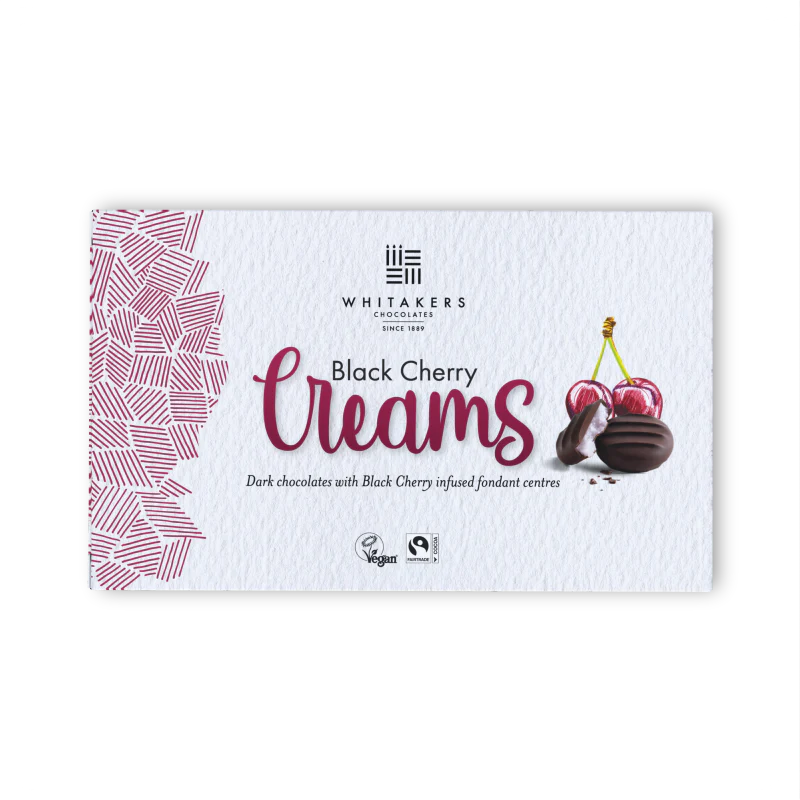 Whitakers Dark Chocolate Black Cherry Creams 150g