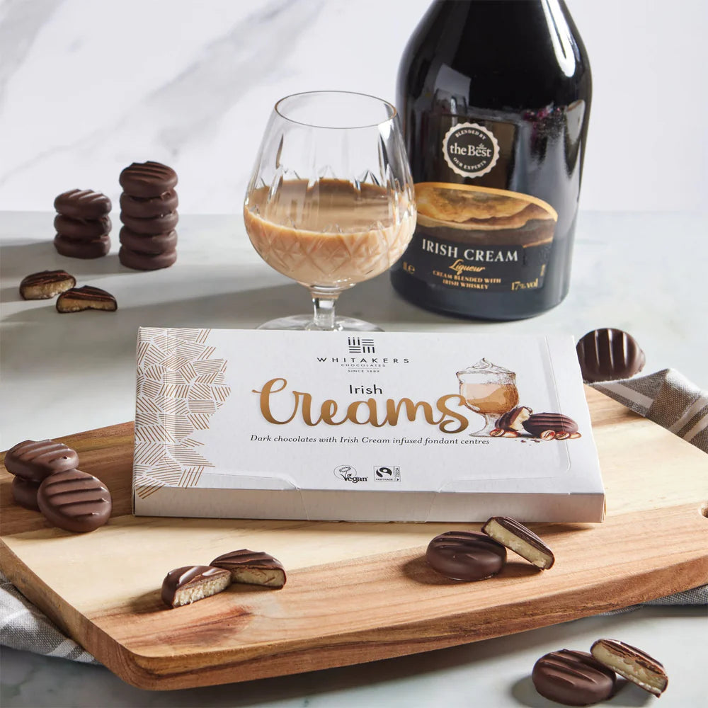 Whitakers Dark Chocolate Irish Cream Fondant Creams 150g | Redber Coffee