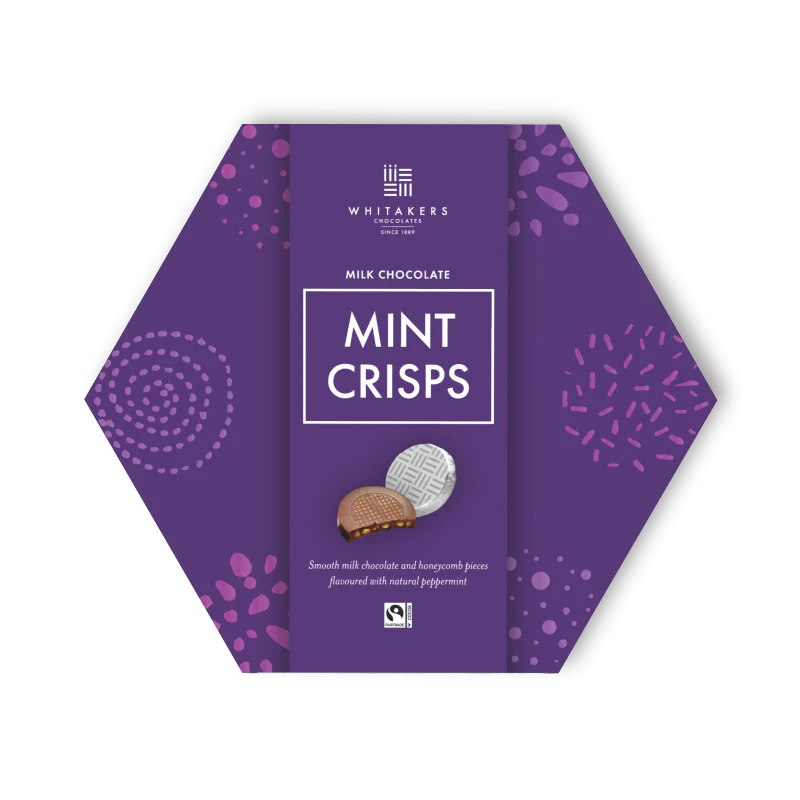 Whitakers Milk Chocolate Mint Crisp 165g | Redber Coffee
