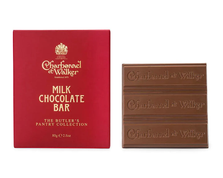 Charbonnel 80g Milk Chocolate ‘Butler’ bar Redber Coffee Roasters
