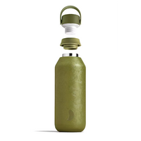 Chilly's Vacuum Insulated Stainless Steel 500ml Drinking Bottle Series 2 - Elements - Earth Green