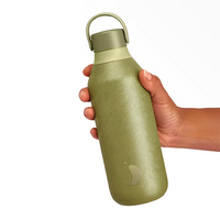 Chilly's Vacuum Insulated Stainless Steel 500ml Drinking Bottle Series 2 - Elements - Earth Green