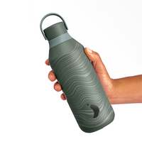 Chilly's Vacuum Insulated Stainless Steel 500ml Drinking Bottle Series 2 - Elements - Wind Grey