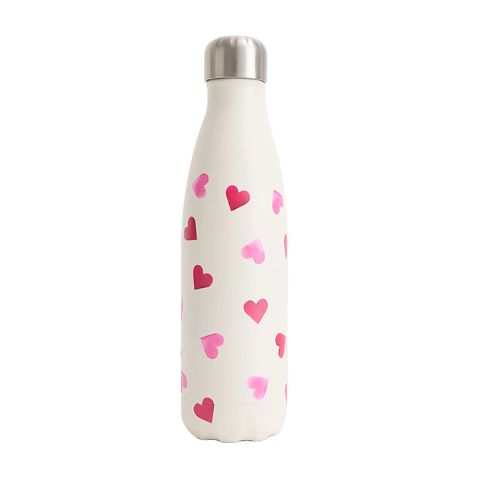 Chilly's Vacuum Insulated Stainless Steel 500ml Drinking Bottle - Emma Bridgewater Hearts