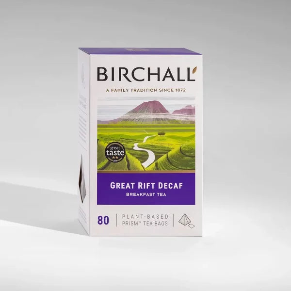 Birchall Plant-Based Prism Tea Bags 80pcs - Great Rift Decaf