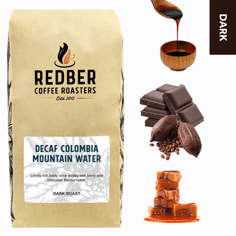 COLOMBIA MEDELLIN MOUNTAIN WATER DECAF COFFEE - Dark Roast Coffee