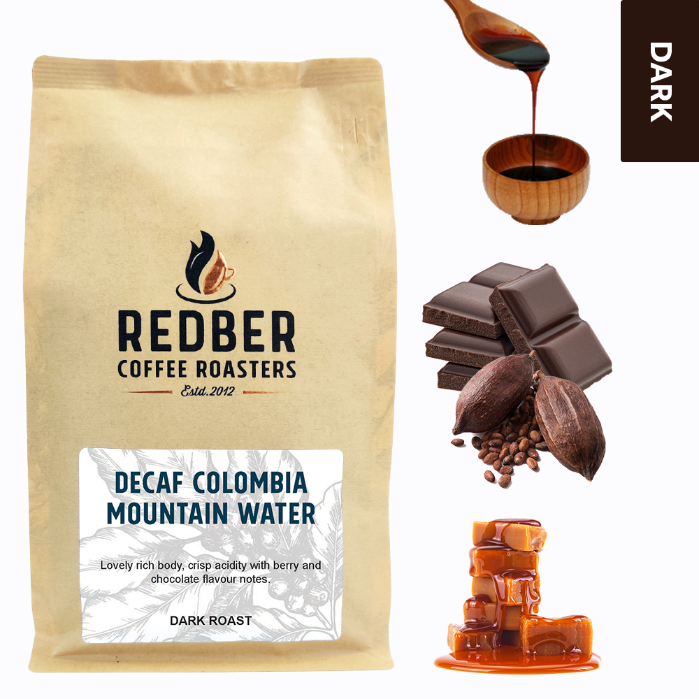 COLOMBIA MEDELLIN MOUNTAIN WATER DECAF COFFEE - Dark Roast Coffee