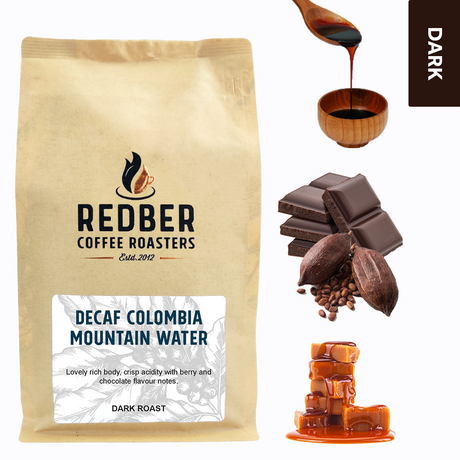 COLOMBIA MEDELLIN MOUNTAIN WATER DECAF COFFEE - Dark Roast Coffee