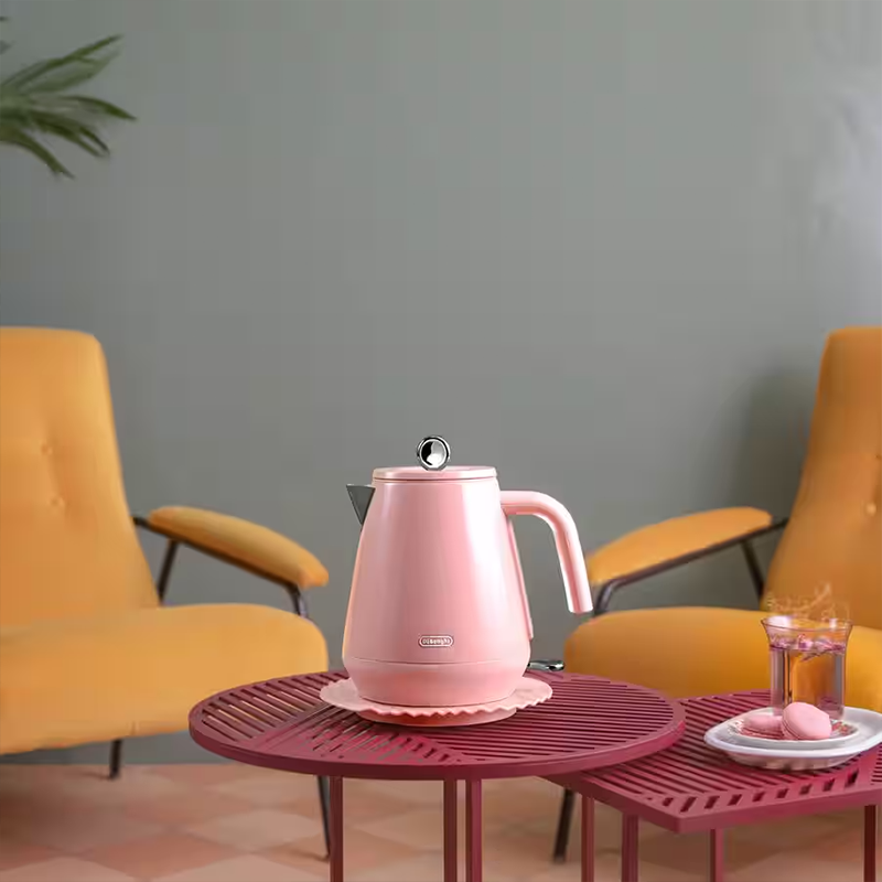 Delonghi Eclettica Electric Kettle - Playful Pink