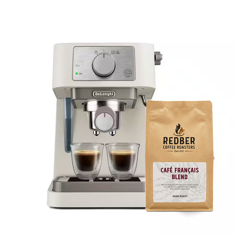 Delonghi Stilosa Manual Espresso Coffee Machine - Cream