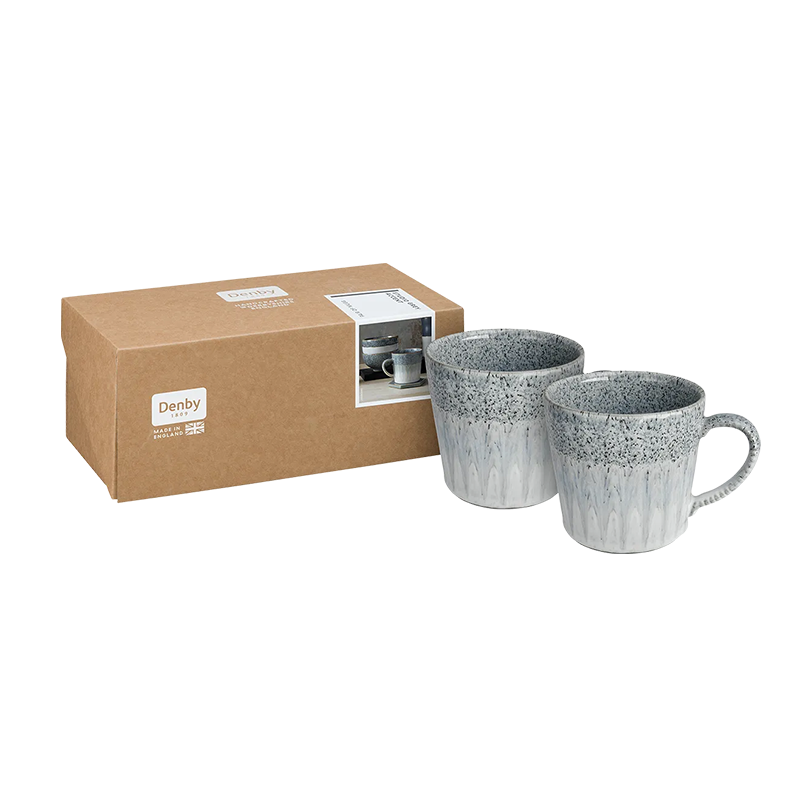 Denby Studio Grey Accent Mugs - Set Of 2