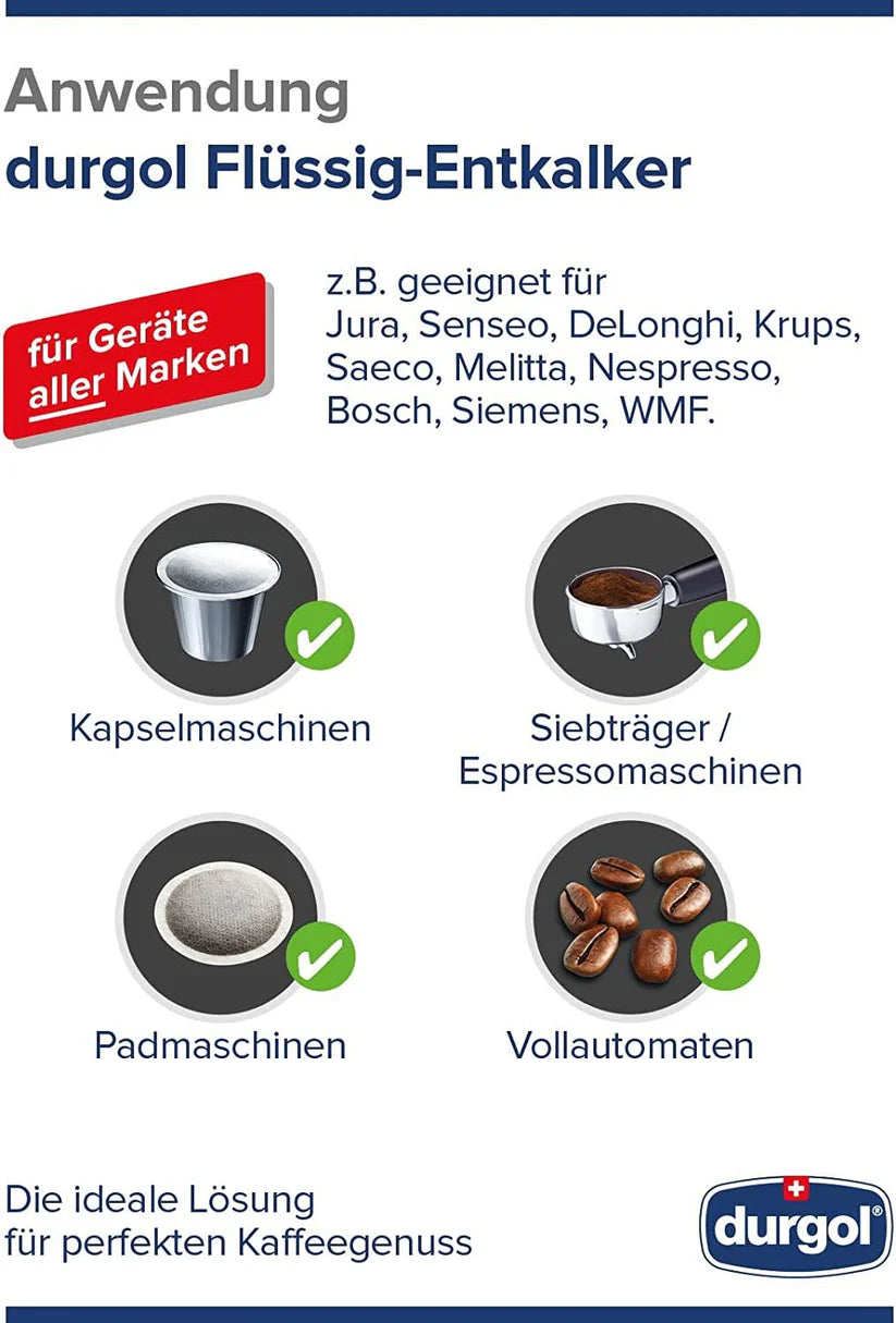 Durgol Swiss Espresso Descaling 2 x 125ml