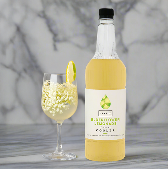 Simply Syrup 1L Cooler bottle – Elderflower Lemonade flavour