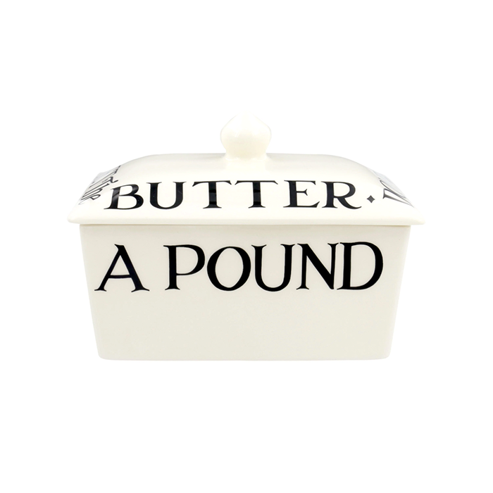 Emma Bridgewater Black Toast Half a Pound Small Butter Dish
