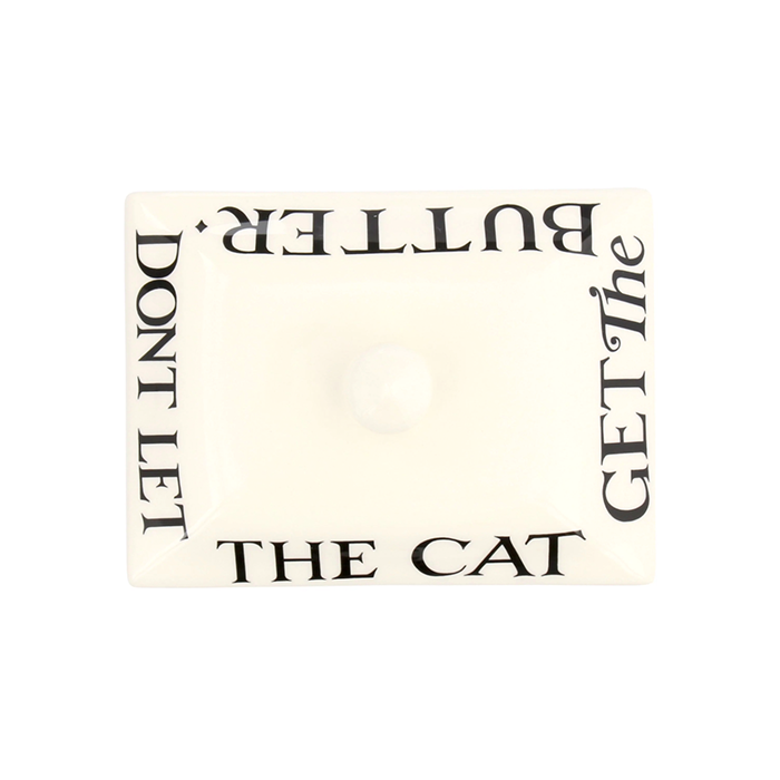 Emma Bridgewater Black Toast Half a Pound Small Butter Dish