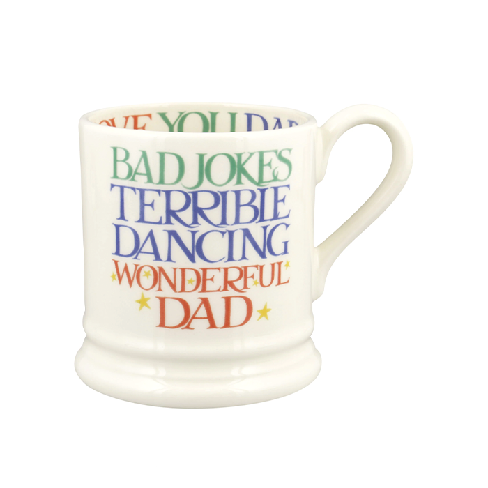 Emma Bridgewater Rainbow Toast Wonderful Dad Mug - 1/2 Pint