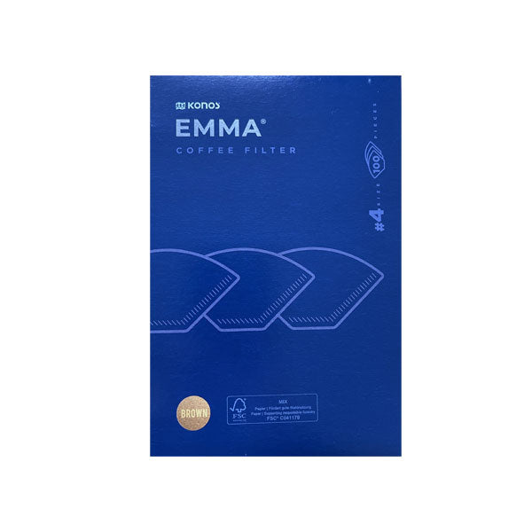 Emma Filter Papers Size 04, 100pcs - Brown